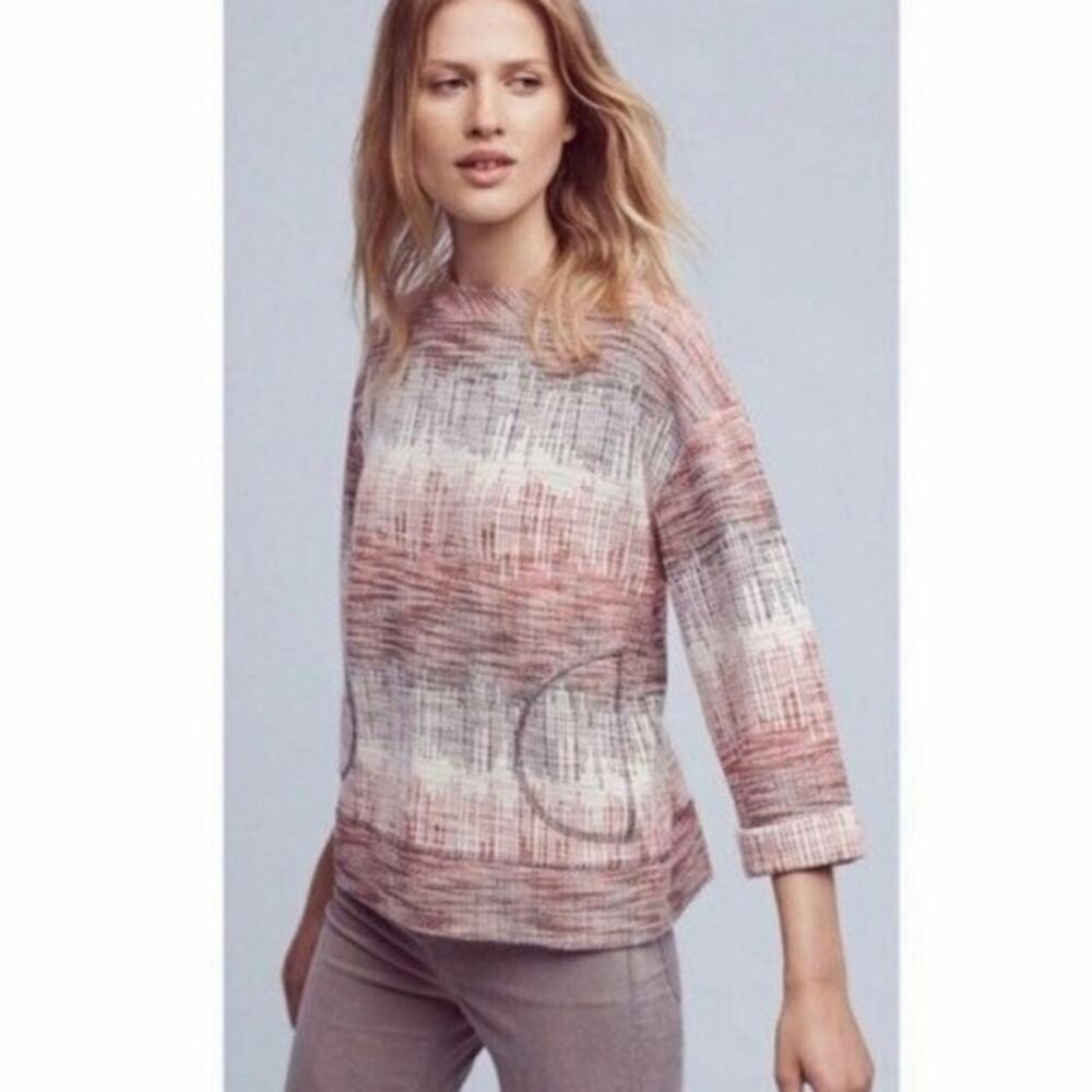 Anthropologie Postmark Soundwave Knit Sweater